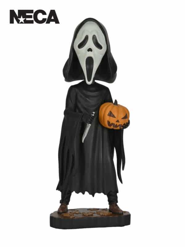 GHOST FACE WITH PUMPKIN HEAD KNOCKER