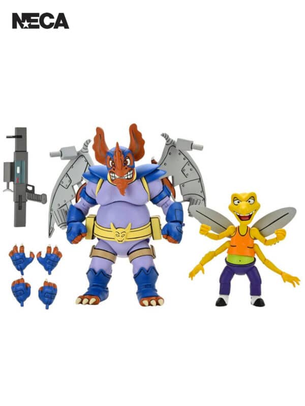 TMNT WINGNUT AND SCREWLOOSE (CARTOON) 7″ FIGURES 2 PK