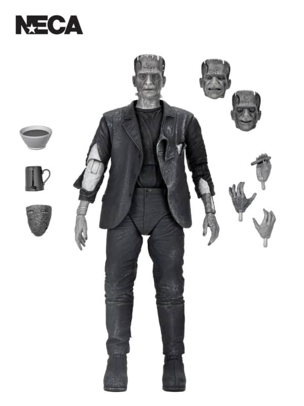 FRANKENSTEIN’S BRIDE – ULTIMATE MONSTERS (B&W) – UNIVERSAL MONSTERS 7″ SCALE ACTION FIGURE