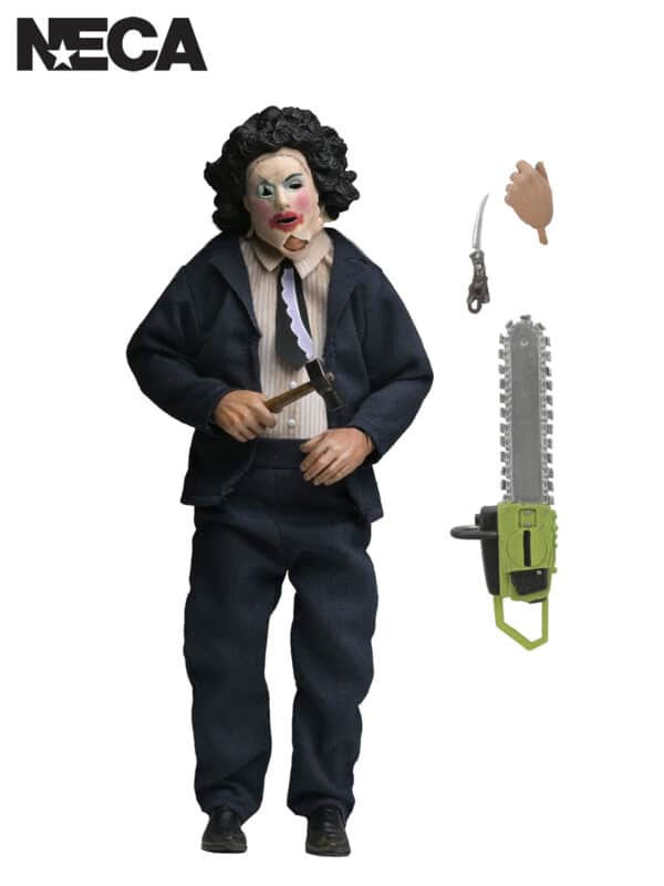 TEXAS CHAINSAW MASSACRE LEATHERFACE WITH PRETTY WOMAN MASK – 8″ CLOTHED FIGURE