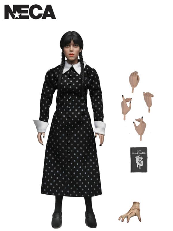 WEDNESDAY – WEDNESDAY ADDAMS (CLASSIC DRESS) 8″ CLOTHED ACTION FIGURE