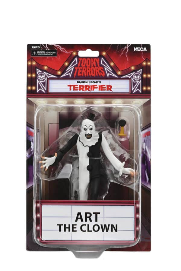 TERRIFIER – TOONY TERRORS ART THE CLOWN 6″ SCALE ACTION FIGURE
