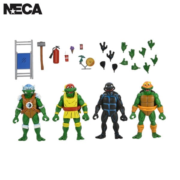 TMNT STUMP WRESTLING TURTLES 4 PACK (ARCHIE COMICS) 7″ SCALE ACTION FIGURES