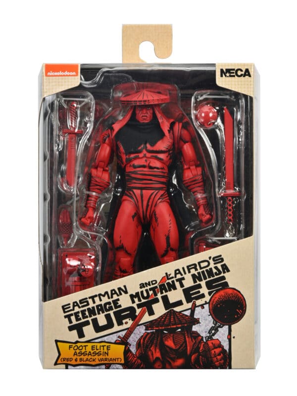 TMNT RED AND BLACK FOOT ASSASSIN (MIRAGE COMICS) 7″ SCALE ACTION FIGURE