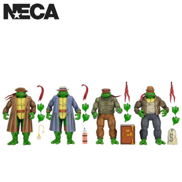 TMNT (MIRAGE COMICS) GANGSTER TURTLES 4-PACK – 7″ SCALE ACTOIN FIGURES