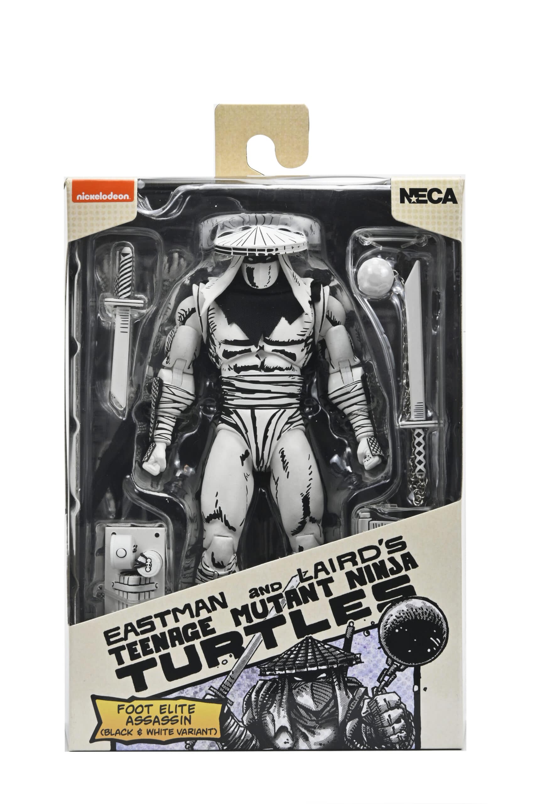 TMNT FOOT ASSASSIN BLACK & WHITE (MIRAGE COMICS) – 7″ SCALE ACTION FIGURE
