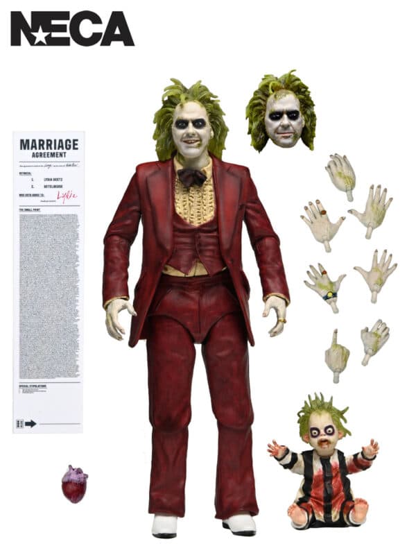 BEETLEJUICE BEETLEJUICE – ULTIMATE RED TUXEDO BEETLEJUICE – 7″ SCALE ACTION FIGURE